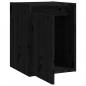 Preview: Wandschrank Schwarz 30x30x40 cm Massivholz Kiefer