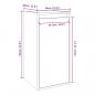 Preview: Wandschrank Grau 30x30x60 cm Massivholz Kiefer