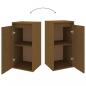 Preview: Wandschrank Honigbraun 30x30x60 cm Massivholz Kiefer