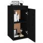 Preview: Wandschrank Schwarz 30x30x60 cm Massivholz Kiefer