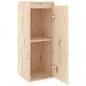 Preview: Wandschrank 30x30x80 cm Massivholz Kiefer