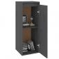 Preview: Wandschrank Grau 30x30x80 cm Massivholz Kiefer