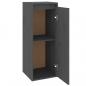 Preview: Wandschrank Grau 30x30x80 cm Massivholz Kiefer