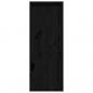 Preview: Wandschrank Schwarz 30x30x80 cm Massivholz Kiefer