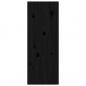 Preview: Wandschrank Schwarz 30x30x80 cm Massivholz Kiefer