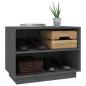 Preview: Schuhschrank Grau 60x34x45 cm Massivholz Kiefer