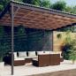 Preview: ARDEBO.de - 9-tlg. Garten-Lounge-Set mit Kissen Braun Poly Rattan