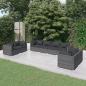 Preview: ARDEBO.de - 8-tlg. Garten-Lounge-Set mit Kissen Poly Rattan Grau