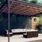 Preview: ARDEBO.de - 9-tlg. Garten-Lounge-Set mit Kissen Poly Rattan Braun