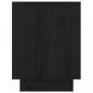 Preview: Nachttische 2 Stk. Schwarz 40x30x40 cm Massivholz Kiefer