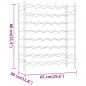 Preview: Weinregal für 48 Flaschen Weiß Metall