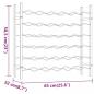Preview: Weinregal für 36 Flaschen Weiß Metall