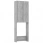 Preview: Waschmaschinenschrank Grau Sonoma 64x25,5x190 cm