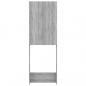 Preview: Waschmaschinenschrank Grau Sonoma 64x25,5x190 cm