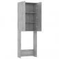 Preview: Waschmaschinenschrank Grau Sonoma 64x25,5x190 cm