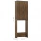 Preview: Waschmaschinenschrank Braun Eiche 64x25,5x190 cm