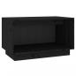 Preview: TV-Schrank Schwarz 60x35x35 cm Massivholz Kiefer