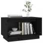 Preview: TV-Schrank Schwarz 60x35x35 cm Massivholz Kiefer