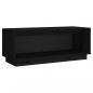 Preview: TV-Schrank Schwarz 90x35x35 cm Massivholz Kiefer