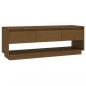 Preview: TV-Schrank Honigbraun 110,5x34x40 cm Massivholz Kiefer