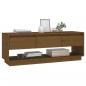 Preview: TV-Schrank Honigbraun 110,5x34x40 cm Massivholz Kiefer