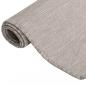 Preview: Outdoor-Teppich Flachgewebe 140x200 cm Taupe