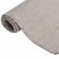 Preview: Outdoor-Teppich Flachgewebe 120x170 cm Taupe