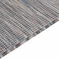 Preview: Outdoor-Teppich Flachgewebe 140x200 cm Braun und Blau