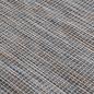 Preview: Outdoor-Teppich Flachgewebe 140x200 cm Braun und Blau