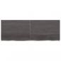 Preview: Wandregal Dunkelbraun 140x50x(2-6)cm Massivholz Eiche Behandelt