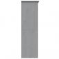 Preview: Kleiderschrank BODO Grau 151,5x52x176,5 cm Massivholz Kiefer