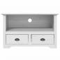 Preview: TV-Schrank mit 2 Schubladen BODO 91,5x44,5x56 Massivholz Kiefer