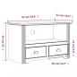 Preview: TV-Schrank mit 2 Schubladen BODO 91,5x44,5x56 Massivholz Kiefer