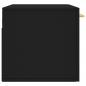 Preview: Wandschrank Schwarz 80x36,5x35 cm Holzwerkstoff