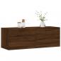 Preview: Wandschrank Braun Eichen-Optik 100x36,5x35 cm Holzwerkstoff