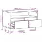 Preview: TV-Schrank 60x35x37 cm Massivholz Kiefer