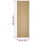 Preview: Teppich Natur Sisal 66x200 cm