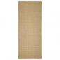 Preview: Teppich Natur Sisal 80x200 cm