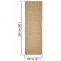 Preview: Teppich Natur Sisal 80x250 cm