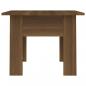 Preview: Couchtisch Braun Eichen-Optik 55x55x42 cm Holzwerkstoff