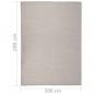 Preview: Outdoor-Teppich Flachgewebe 200x280 cm Taupe