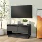 Preview: TV-Schrank Grau 74x34x40 cm Massivholz Kiefer