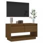 Preview: TV-Schrank Honigbraun 74x34x40 cm Massivholz Kiefer