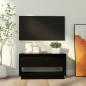 Preview: ARDEBO.de - TV-Schrank Schwarz 74x34x40 cm Massivholz Kiefer