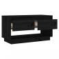 Preview: TV-Schrank Schwarz 74x34x40 cm Massivholz Kiefer