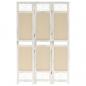 Preview: ARDEBO.de - 3-tlg. Raumteiler Creme 105x165 cm Stoff