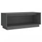 Preview: TV-Schrank Grau 90x35x35 cm Massivholz Kiefer