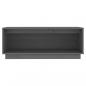 Preview: TV-Schrank Grau 90x35x35 cm Massivholz Kiefer