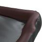 Preview: Hundebett Schwarz/Braun 80x68x23 cm Kunstleder