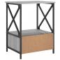 Preview: Nachttische 2 Stk. Grau Sonoma 50x41x65 cm Holzwerkstoff